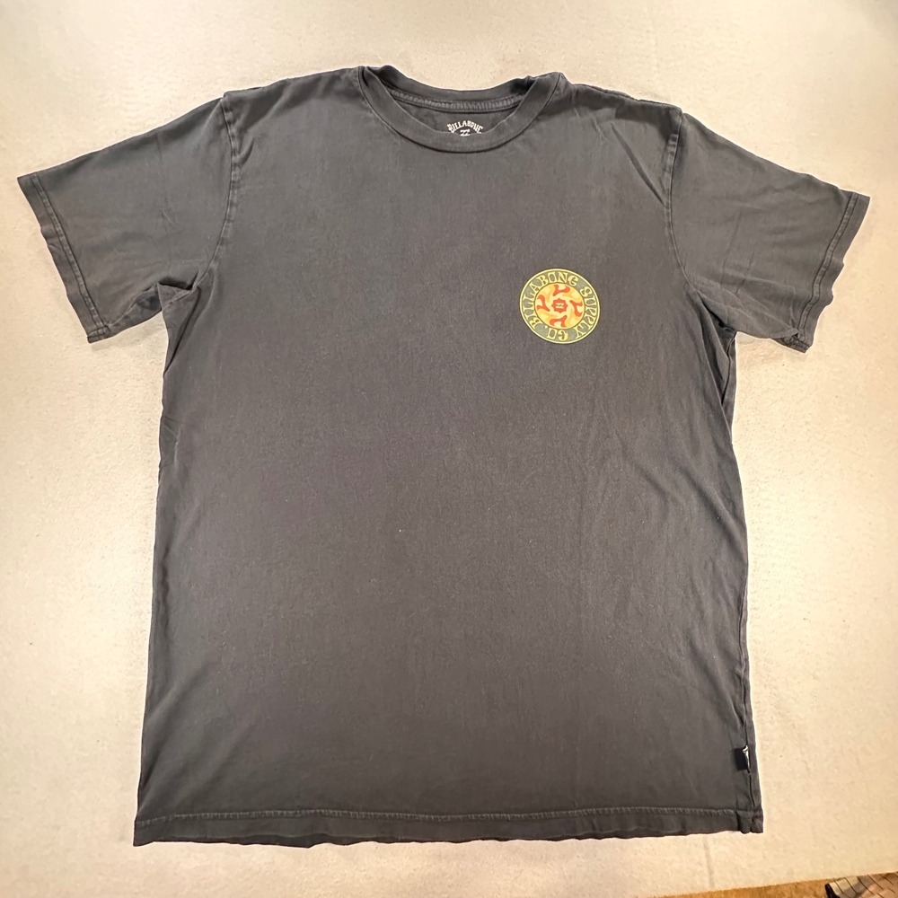 Vintage Billabong Mens Wave Washed Graphic T-Shirt Large Navy Surf Supply Co